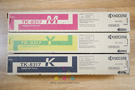 Genuine Kyocera TK-8317 Magenta Yellow Black Toner Kits TASKalfa 2550ci Same Day - $133.65