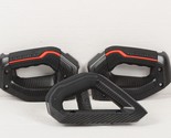 2021-2024 Ford Bronco Interior Carbon Fiber With Red Grab Handles Set of... - $345.51