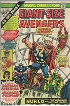 Giant Size Avengers #1 ORIGINAL Vintage 1974 Marvel Comics 1st Nuklo + Bova - £30.92 GBP