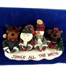 Vintage Christmas Jingle Bells Caroling Musical Animated Bear Snowman Reindeer - £17.71 GBP