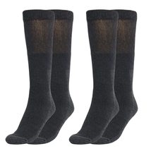AWS/American Made Over The Calf Tactical Socks with Cushioned Sole Anthracite 2  - £10.35 GBP