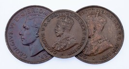 1919-1951 Australia Half Penny &amp; penny Lot (3 coins) KM# 22, 23, 43 - £41.27 GBP