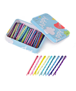 100 PCS Bobby Pins,Colorful Hair Pins with Cute Box,Metal Bobby Pins for... - $186.68 MXN