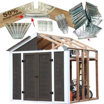 EZBUILDER 50 Structurally Stronger Truss Design Shed Builds 6in - 14in W... - $1,899.49 MXN