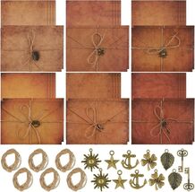 Vintage Stationary Paper and Envelopes Set, Writing Stationery 60 Piece - $17.82