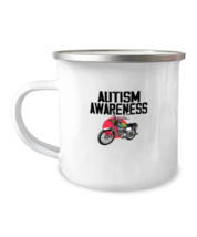 12oz Camper Mug Coffee  Funny Biker Autism Awareness Motorcycle  - £15.92 GBP
