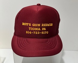 Vintage Snapback Trucker Hat Foam Mesh Cap  &quot;Roy’s GUN Repair&quot; Tiona Pa - £9.65 GBP