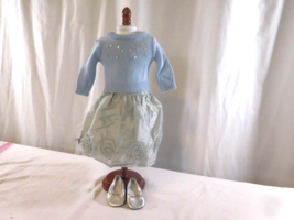 My American Girl Doll FROSTY PARTY Outfit Top Skirt and Shoes - £22.75 GBP