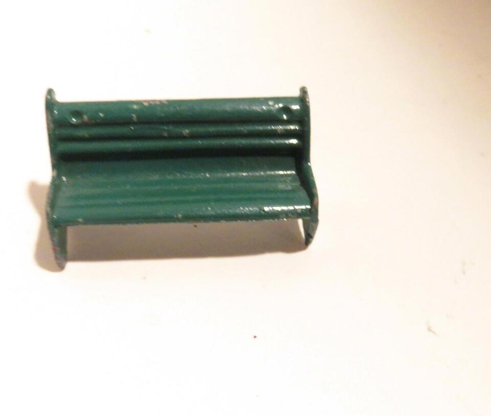 METAL BENCH- GREEN - APPROX 1 X 2&quot; - VG - H12 - $3.75