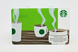 Starbucks Coffee 2012 Gift Card Aroma 3 Mug Cups Green Dot Steaming Zero Balance - £9.00 GBP