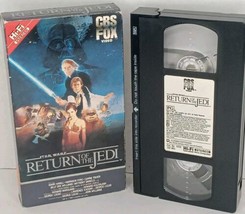Star Wars Return Of The Jedi 1986 VHS Movie CBS Fox Video Hi-Fi Red Label *READ* - £10.11 GBP