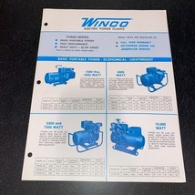 Winco Electric Power Plants 1970s Vintage Brochure Minneapolis - $13.36