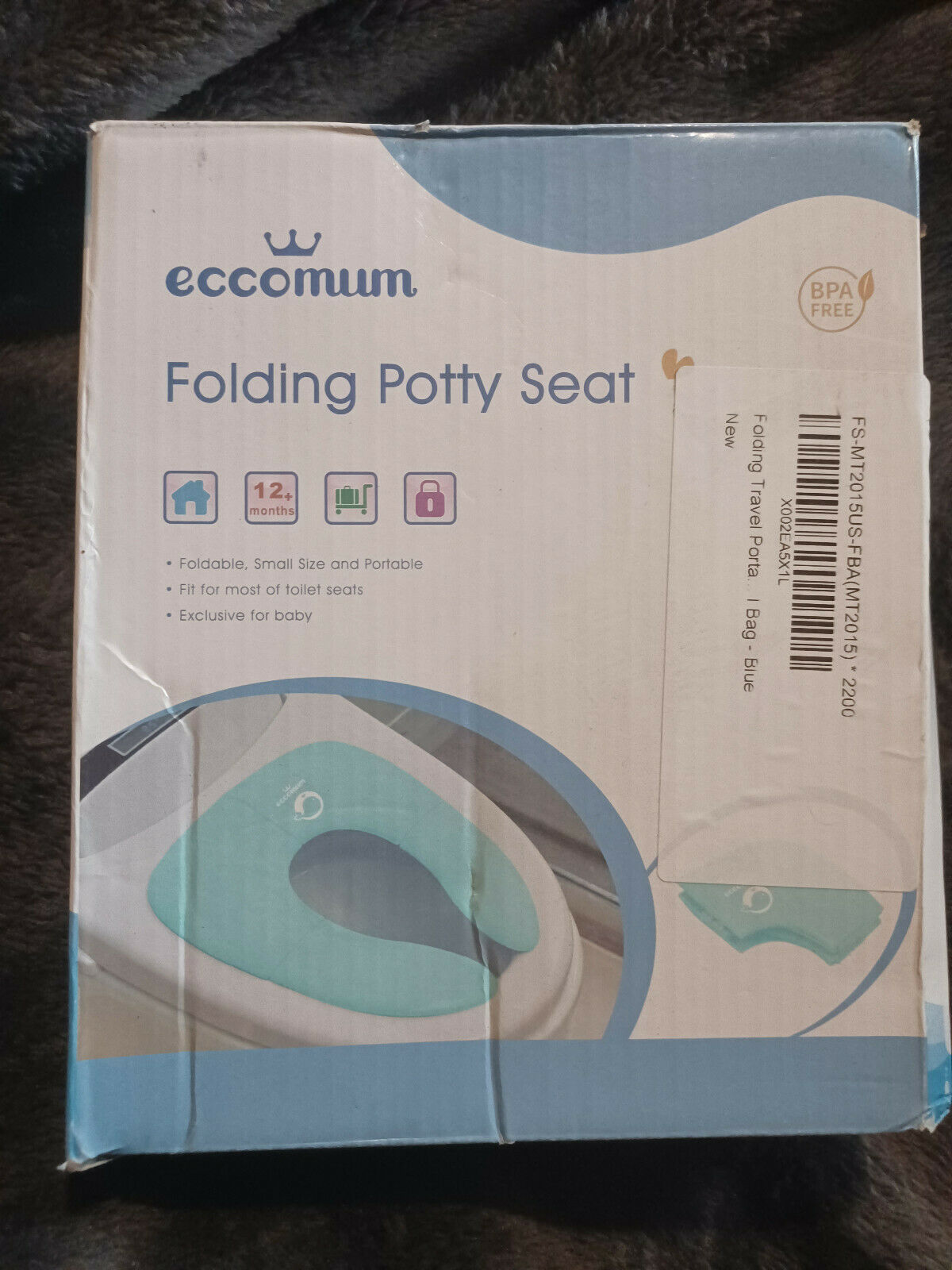 Eccomum Folding Potty Seat With Travel Storage Bag  NEW IN BOX - $14.80