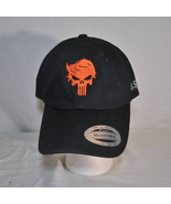 Black Baseball Hat/Cap with Orange Punisher-like logo - £35.69 GBP