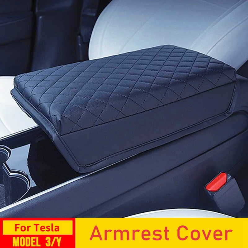 USVOTOV Armrest Cover For Tesla Model 3 Y Organizer Center Console Storage Bag - £9.08 GBP+