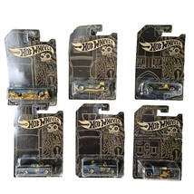 Hot Wheels 50th Anniversary Car Black Gold Full Set of 6 Error Bone Shaker - $39.99