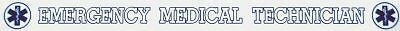 EMERGENCY MEDICAL TECHNICIAN STATIC WINDOW DECAL - EMT 18&quot; DECAL - $1.95