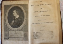 The Miscellaneous Works Of Oliver Goldsmith 1812  in four volumes  - £93.48 GBP