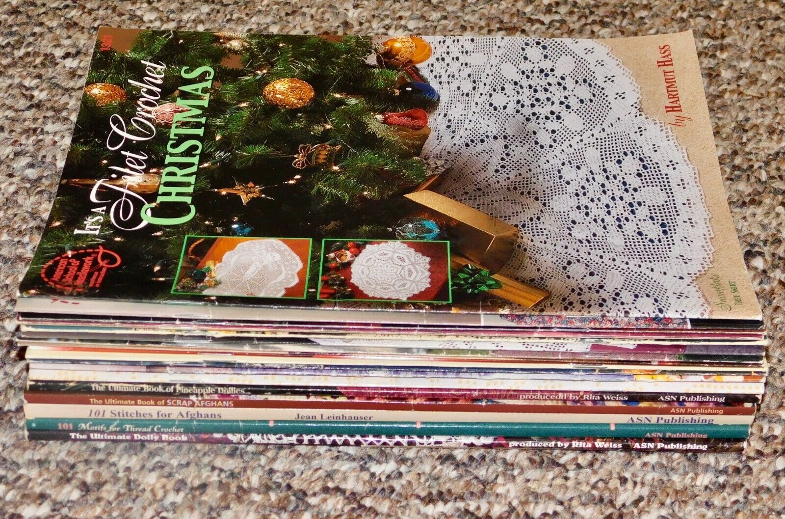 Lot 18 American School of Needlework Crochet Books Booklets Patterns Afghan+++ - $59.39