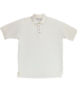 Men&#39;s Size XL Vintage Slazenger Beige Short Sleeve Polo 100% Cotton Hong... - $15.62 CAD