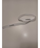 CHANEL WHITE RIBBON 5/8&quot; GIFT WRAP PACKAGES, HAIR BOWS, SEWING 30 INCHES... - $6.92