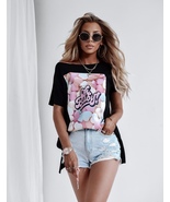 WOMEN COTTON T-SHIRT ONE SIZE - $20.00