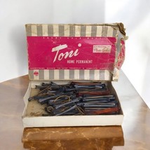 60s VTG Toni Home Permanent w Professional Type Plastic Curlers Amber Gray 90 ct - $23.33