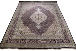 Black Authentic Handmade 8x10 Mahi New Fine Wool&amp; Silk Rug - £2,039.83 GBP