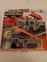 Matchbox 2023 Working Rigs 10/16 Silver Pierce Quantum Fire Truck Special Ed. - £23.97 GBP