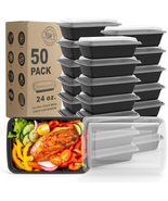 WGCC Meal Prep Containers, 50 Pack Extra-Thick Food Storage Containers w... - $28.45