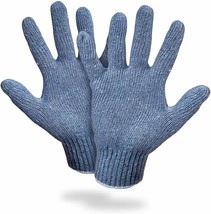 Gray Cotton Poly String Knit Gloves L Size Washable 30 Dozen 360 Pairs Wholesale - £239.24 GBP