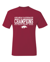 Arkansas Razorbacks 2022 Outback Bowl Champions T-Shirt - $20.99+