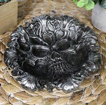 Baroque Tree Of Death Skull Dish Bowl Tray For Coins Keys Organizer Figurine - £26.25 GBP