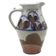 Vtg John Freimarck Pitcher Studio Art Pottery 9.5&quot; Handcrafted Blue Brown READ* - £44.01 GBP