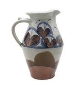 Vtg John Freimarck Pitcher Studio Art Pottery 9.5&quot; Handcrafted Blue Brow... - £43.92 GBP