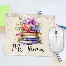 Reading Teacher Decor, Teacher Mouse Pad, Bookish Desk Decor, Gift For Librarian - £10.97 GBP