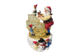 Santa Musical Lighted Ice Carving 10&quot; Plays 8 Songs In Original Box #207... - £17.08 GBP