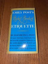 1967 Emily Post&#39;s Pocket Book Of Etiquette 1st Printing Weddings Manners Social - £9.39 GBP