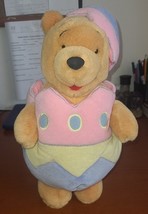 Winnie The Pooh Easter Plush Vintage Rare Disney 14 inch Easter Egg. - $11.34