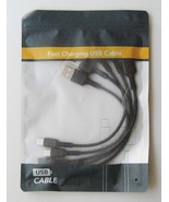 USB C Cable 6 inch, 5 Pack, Black - $9.85