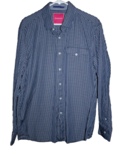 Tommy Bahama Men&#39;s Size Large L Long Sleeve Button Front Shirt Blue Cotton - £21.57 GBP
