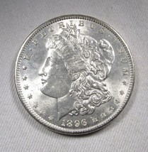 1896 Silver Morgan Dollar UNC Coin AN364 - £46.70 GBP