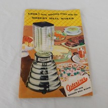 Osterizer Vintage 1953 Modern Meal Maker Recipe Book Instruction Manual 68 Pages - £11.57 GBP
