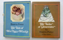 Beatrix Potter Lot Pb Books The Tale Of Mrs TIGGY-WINKLE ~ Tailor Of Gloucester - £9.25 GBP