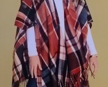 Woolrich ~ Cozy Blanket Wrap ~ Noel Plaid ~ Multicolor ~ Sweater Wrap ~ ... - $37.40