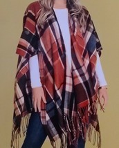 Woolrich ~ Cozy Blanket Wrap ~ Noel Plaid ~ Multicolor ~ Sweater Wrap ~ ... - £29.82 GBP