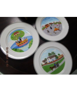 VILLEROY AND BOCH NAIF BY LAPLAU 3 DINNER PLATES 10.25&quot; ^^ - $123.75