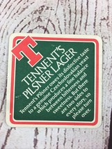 7 Tennent&#39;s Pilsner Lager Vtg Beer Coaster Brewery Advertising Bar Tavern Pub - £9.28 GBP