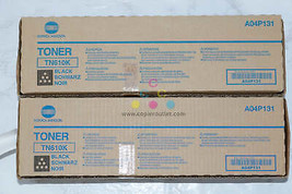 2 New OEM Konica Minolta BH Pro C5500, C6500P Black Toners TN610K (A04P131) - £89.22 GBP