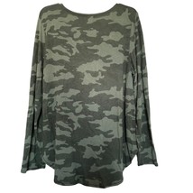 Old Navy Womens Top Army Green XL Knit Tunic Long Sleeve Camouflage Pull... - $14.84
